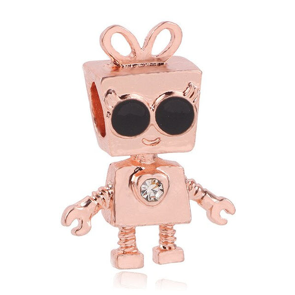 AIFEILI Pendant Series Suitable For Pandora Womens Bracelet Jewelry European Charm Beads Personality Flower Arrow Princess Gift