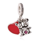 AIFEILI Pendant Series Suitable For Pandora Womens Bracelet Jewelry European Charm Beads Personality Flower Arrow Princess Gift