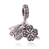 AIFEILI Pendant Series Suitable For Pandora Womens Bracelet Jewelry European Charm Beads Personality Flower Arrow Princess Gift