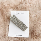 AOMU Fashion Luxury Crystal Rhinestones Hair Clips for Girls Leopard Acrylic Letters Hairpin Women Hair Accessories Hair Jewelry