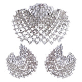 Ahmed Fashion Bohemian Full Rhinestone Gold Silver Shell Earring&Ring Set for Women New Trend Statement Jewelry Set Gifts