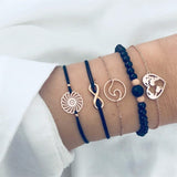 Ailend Bohemian Shell Moon Bracelet Set Fashion Pop Bracelet Women's Gift Vintage Bracelet Party 2019