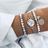 Ailend Bohemian Shell Moon Bracelet Set Fashion Pop Bracelet Women's Gift Vintage Bracelet Party 2019