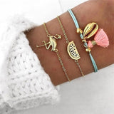 Ailend Bohemian Shell Moon Bracelet Set Fashion Pop Bracelet Women's Gift Vintage Bracelet Party 2019