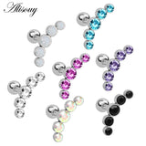 Crystal Gem Ear Tragus Rings