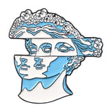 Amazing Art Enamel Pins Split Head Sculpture Badges Custom Brooches Cartoon Sponge Patrick Bag Clothes Lapel Pin Jewelry Gift