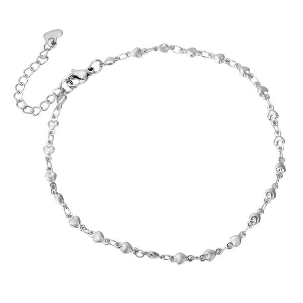 Bead Chain Beach Anklet Stainless Steel Cross Bracelet On The leg Women Slim Adjustable Wire Anklets Summer Jewelry Wholesale