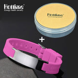 Black (Colour) Power Silicone Wristband 4 In 1 Bio Elelents Energy Magnetic Bracelet For Men Wrist Band Keep Balance Bracelets