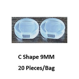 BoYuTe Wholesale White Transparent Soft Silicone Anti-Pain Ear Clip Pad Earrings Accessories DIY Jewelry Findings Components