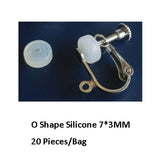 BoYuTe Wholesale White Transparent Soft Silicone Anti-Pain Ear Clip Pad Earrings Accessories DIY Jewelry Findings Components