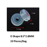 BoYuTe Wholesale White Transparent Soft Silicone Anti-Pain Ear Clip Pad Earrings Accessories DIY Jewelry Findings Components