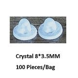 BoYuTe Wholesale White Transparent Soft Silicone Anti-Pain Ear Clip Pad Earrings Accessories DIY Jewelry Findings Components