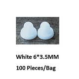 BoYuTe Wholesale White Transparent Soft Silicone Anti-Pain Ear Clip Pad Earrings Accessories DIY Jewelry Findings Components