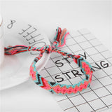 Bohemia Style Weave Rope Friendship Bracelets For Woman Men Cotton Handmade Charm Bracelet & Bangles Ethnic Jewelry Gifts
