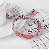 Bohemia Style Weave Rope Friendship Bracelets For Woman Men Cotton Handmade Charm Bracelet & Bangles Ethnic Jewelry Gifts