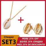 Bohemian Cowrie Conch Shell Pendant Necklace for Women Fashion Ocean Sea Beach Necklaces Boho Shell Jewelry