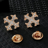 Bovvsky 1Pair Small Brooch Pin mini crown deer button brooch Unisex Maple Leaf Lapel Pins Suit Shirt Collar Jewelry Accessories