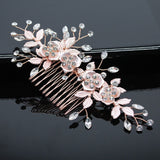 Bridal Hair Accessories Crystal Peals Hair Combs Wedding Hair Clips Accessories Jewelry Handmade Women Hair Ornaments Headpieces