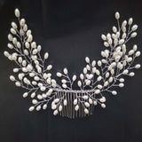 Bridal Hair Accessories Crystal Peals Hair Combs Wedding Hair Clips Accessories Jewelry Handmade Women Hair Ornaments Headpieces