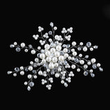 Bridal Hair Accessories Crystal Peals Hair Combs Wedding Hair Clips Accessories Jewelry Handmade Women Hair Ornaments Headpieces