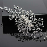 Bridal Hair Accessories Crystal Peals Hair Combs Wedding Hair Clips Accessories Jewelry Handmade Women Hair Ornaments Headpieces