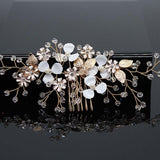 Bridal Hair Accessories Crystal Peals Hair Combs Wedding Hair Clips Accessories Jewelry Handmade Women Hair Ornaments Headpieces