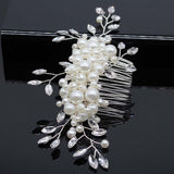 Bridal Hair Accessories Crystal Peals Hair Combs Wedding Hair Clips Accessories Jewelry Handmade Women Hair Ornaments Headpieces