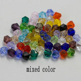 Buy 1 and get 1 free 4mm shiny Crystal beads Bicone Beads Glass Beads Loose Spacer Beads for bracelet DIY Jewelry Making  200pcs