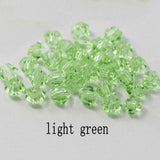 Buy 1 and get 1 free 4mm shiny Crystal beads Bicone Beads Glass Beads Loose Spacer Beads for bracelet DIY Jewelry Making  200pcs
