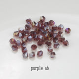 Buy 1 and get 1 free 4mm shiny Crystal beads Bicone Beads Glass Beads Loose Spacer Beads for bracelet DIY Jewelry Making  200pcs