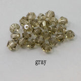 Buy 1 and get 1 free 4mm shiny Crystal beads Bicone Beads Glass Beads Loose Spacer Beads for bracelet DIY Jewelry Making  200pcs
