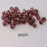 Buy 1 and get 1 free 4mm shiny Crystal beads Bicone Beads Glass Beads Loose Spacer Beads for bracelet DIY Jewelry Making  200pcs