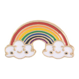 Cartoon Rainbow Pins Cloud Sun Moon Good mood Cute Badges Brooches Bag Enamel pins for Lovely Friends Gifts Jewelry for Friends