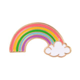 Cartoon Rainbow Pins Cloud Sun Moon Good mood Cute Badges Brooches Bag Enamel pins for Lovely Friends Gifts Jewelry for Friends