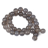 Chanfar 4 6 8 10 12mm Natural Stone Beads Black Lava Tiger Eye Bulk Loose Stone Beads For DIY Making Bracelet Necklace Jewelry