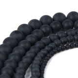Chanfar 4 6 8 10 12mm Natural Stone Beads Black Lava Tiger Eye Bulk Loose Stone Beads For DIY Making Bracelet Necklace Jewelry