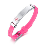 Custom Child SOS ID Silicone Bracelets Rubber Brands Name Phone Number Date Adjustable Baby Personalized For Boy Children Girls