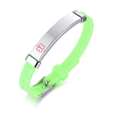 Custom Child SOS ID Silicone Bracelets Rubber Brands Name Phone Number Date Adjustable Baby Personalized For Boy Children Girls