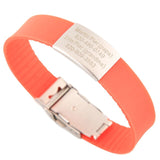 Custom Children ID Bracelet Child Engraved Identification Bracelets Baby SOS Wrist Band Kids Boys ID Safety Silicone Wristbands