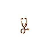 Doctors Nurses Gold Sliver Mini Stethoscope Brooches Pins Jackets Coat Lapel Pin Bag Button Collar Badges Gifts Medical Jewelry