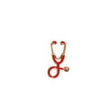 Doctors Nurses Gold Sliver Mini Stethoscope Brooches Pins Jackets Coat Lapel Pin Bag Button Collar Badges Gifts Medical Jewelry