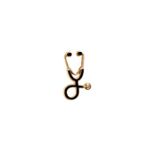 Doctors Nurses Gold Sliver Mini Stethoscope Brooches Pins Jackets Coat Lapel Pin Bag Button Collar Badges Gifts Medical Jewelry