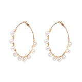 FASHIONSNOOPS New Sea Shell Pendant Earrings Gold Statement Earrings For Women Weddings Party Irregular Geometric Jewelry Gift