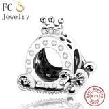 FC Jewelry Fit Original Pandora Charms Bracelet Authentic 925 Silver Paris Eiffel Tower Pendant Hanging Beads Berloque DIY Gift