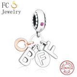 FC Jewelry Fit Original Pandora Charms Bracelet Authentic 925 Silver Paris Eiffel Tower Pendant Hanging Beads Berloque DIY Gift