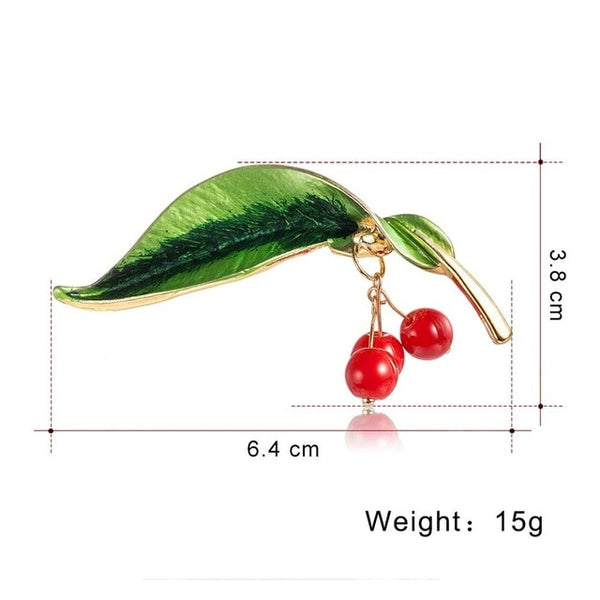 Fashion Enamel Animal Plant Fruit Brooch Pomegranate Umbrella Pearl Rhinestone Painting Oil Women Kids Badge Brooch Jewelry
