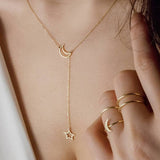 Fashion New Star Multi-layer Women Necklaces 2019 Classic Gold Chain Pendant Necklace For Women Jewelry Gift