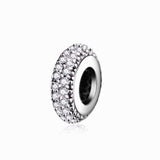 Fit Pandora Charms Original Bracelet Spacer Charm 925 Silver Bead Abstract Zircon Beads Jewelry Making 2016 Winter DIY Berloque