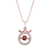 HOT 2018 Projection 100 Languages I Love You Necklace For Women Love Memory Wedding Pendant Necklace Choker Gift for Lover