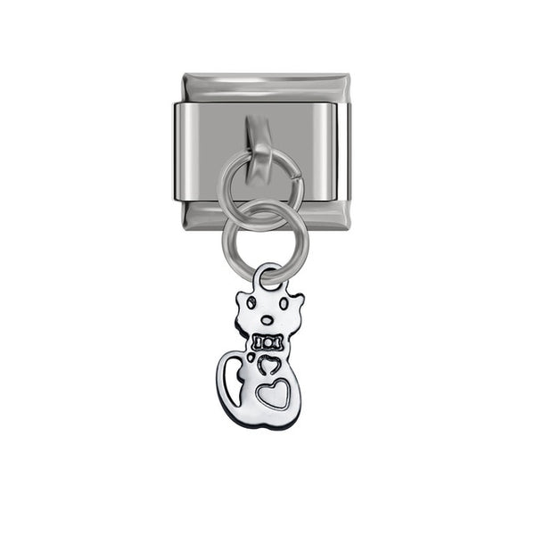 Hapiship 1Pcs 9mm Width Original Daisy Elephant Heart Dog Love High-end Charm Fit Bracelet Stainless Steel Jewelry Making DJ34